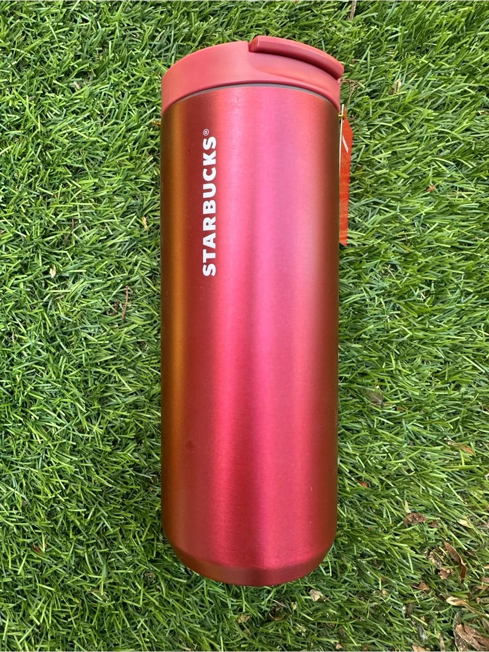 Starbucks 2024 Lunar New Year Metallic Red Travel Tumbler NWT